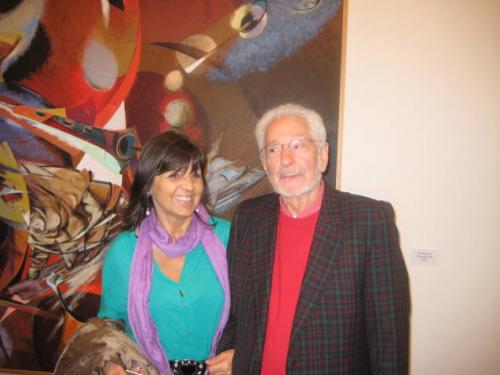 con el gran artista y amigo Rafael Úbeda Exposición sala do Concello A Coruña- abril 2012